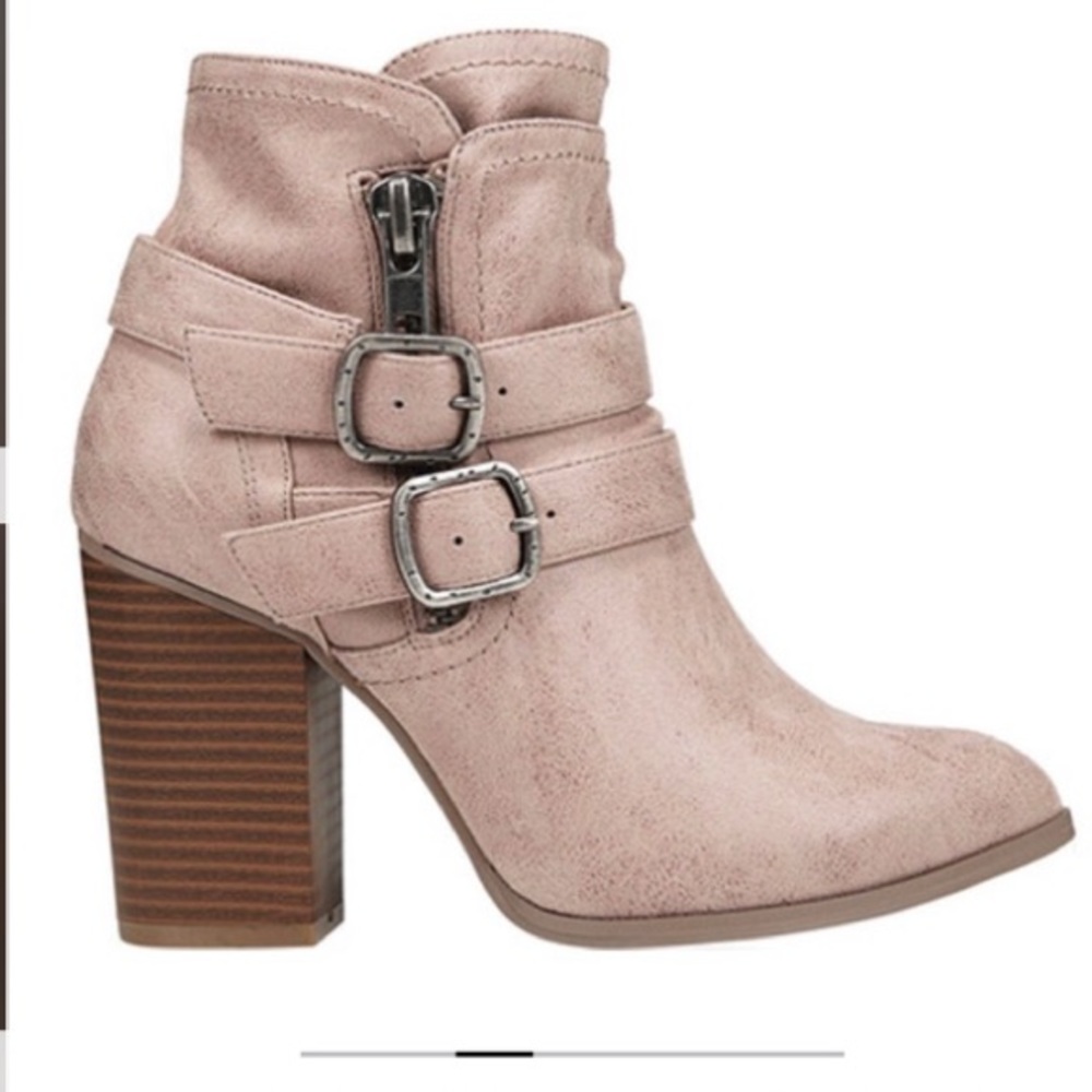 CARLOS brand PIPPIN rose saddle BOOTIE WOMEN’s boots size 8.5